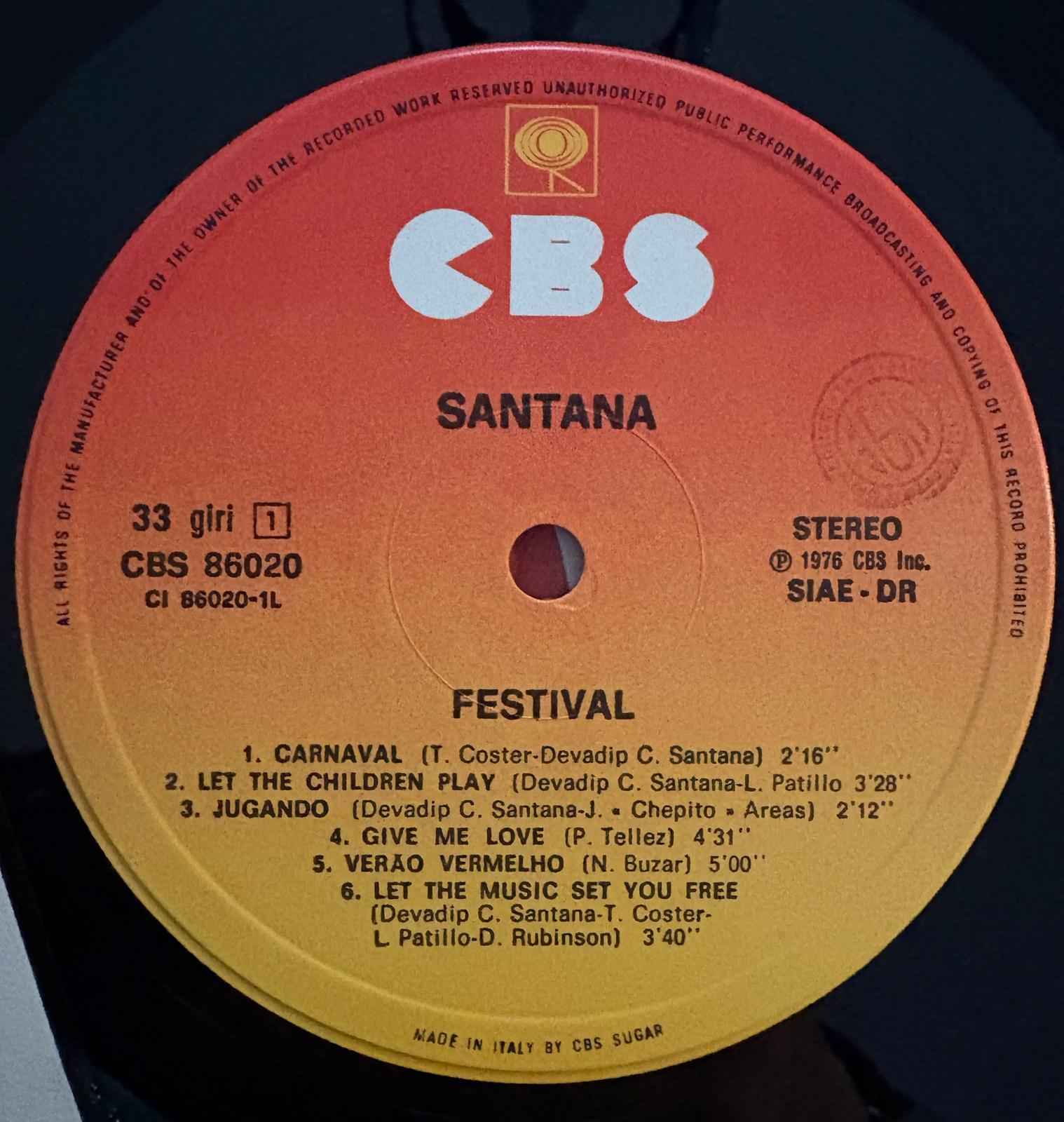 Santana – F estival - Echoes musicstore