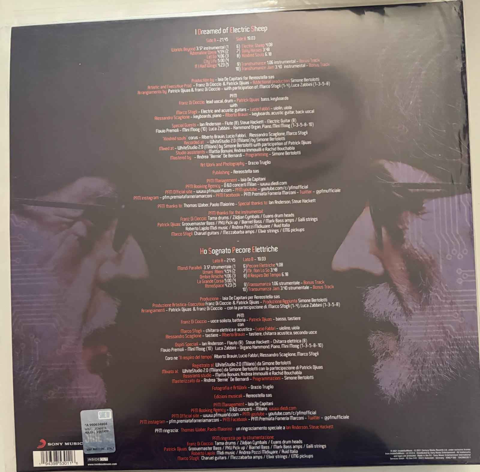 Premiata Forneria Marconi – I Dreamed Of Electric Sheep - Ho Sognato Pecore Elettriche