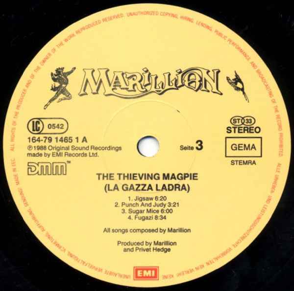 Marillion – The Thieving Magpie (La Gazza Ladra) - Echoes musicstore