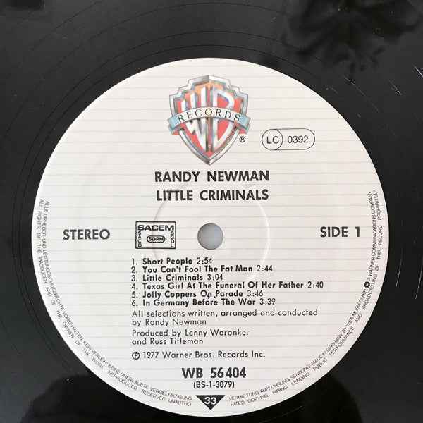 Randy Newman – Little Criminals - Echoes musicstore