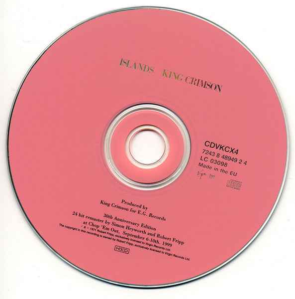 King Crimson – Islands  CD  Vinyl Replica
