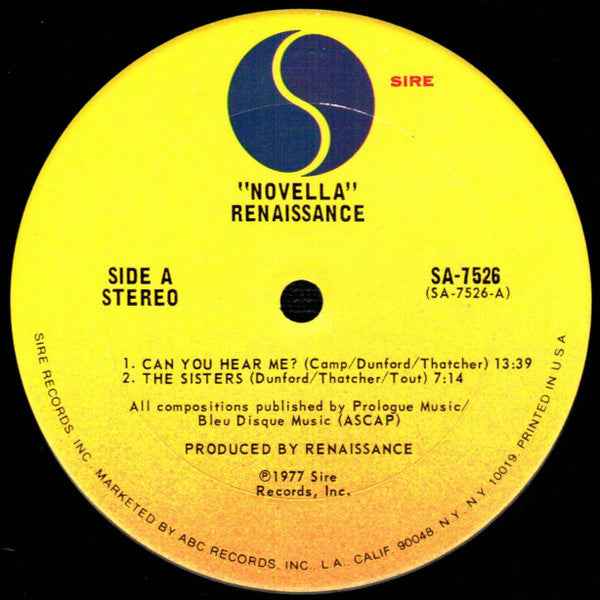 Renaissance – Novella - Echoes musicstore