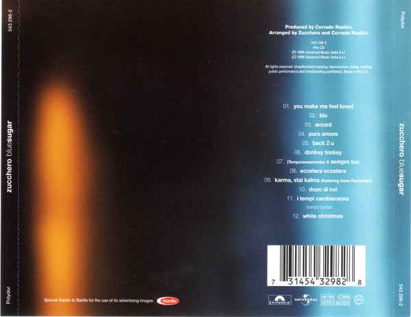 Zucchero Sugar Fornaciari – Blue Sugar & White Christmas  - CD