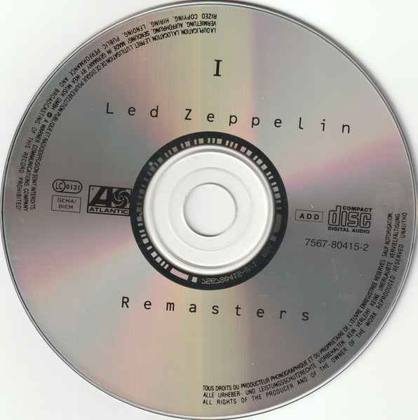Led Zeppelin – Remasters  CD doppio - Echoes musicstore