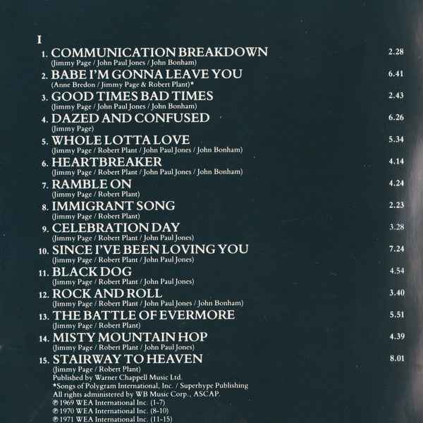 Led Zeppelin – Remasters  CD doppio