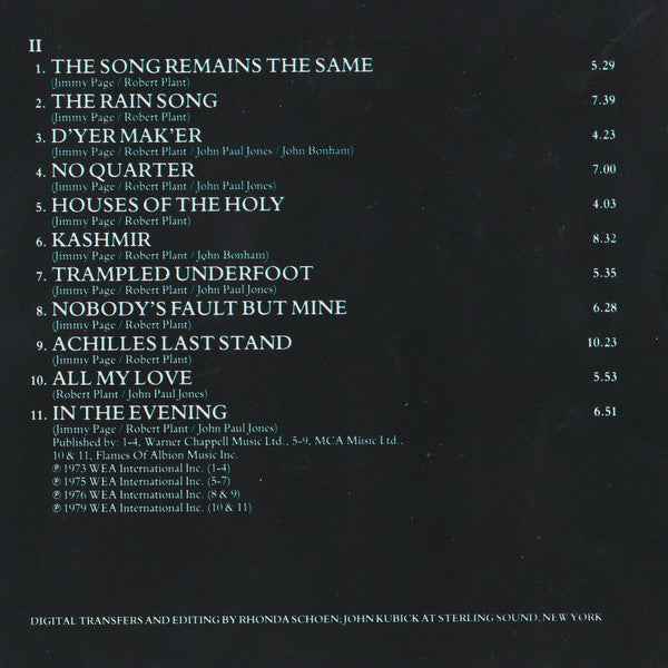 Led Zeppelin – Remasters  CD doppio