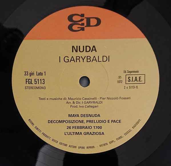 Garybaldi – Nuda