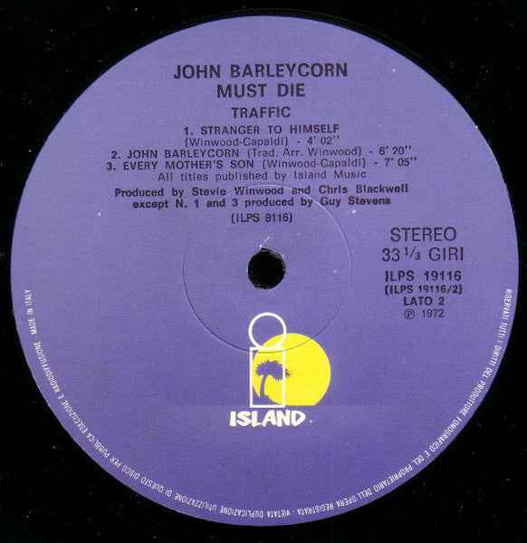 Traffic – John Barleycorn Must Die - Echoes musicstore