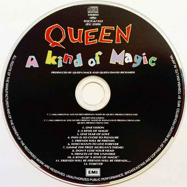 Queen – A Kind Of Magic - CD Paper Sleeve Made in Japan  Limited Edition