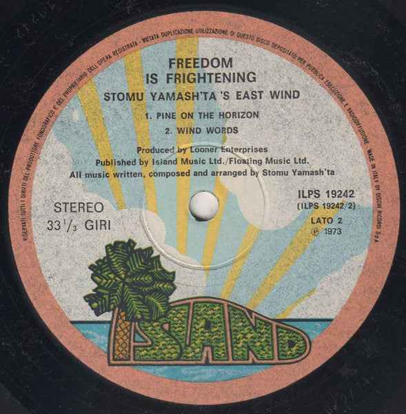 Stomu Yamash'ta's East Wind – Freedom Is Frightening - Echoes musicstore
