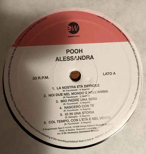 I Pooh – Alessandra ( Ristampa Editoria TV Sorrisi) - Echoes musicstore