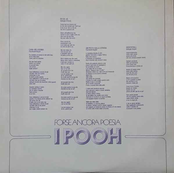 I Pooh – Forse Ancora Poesia ( Ristampa Editoria TV Sorrisi)