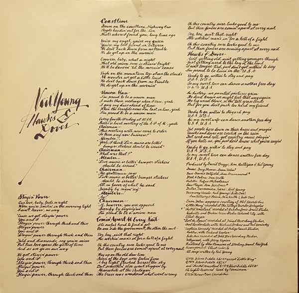 Neil Young – Hawks & Doves - Echoes musicstore