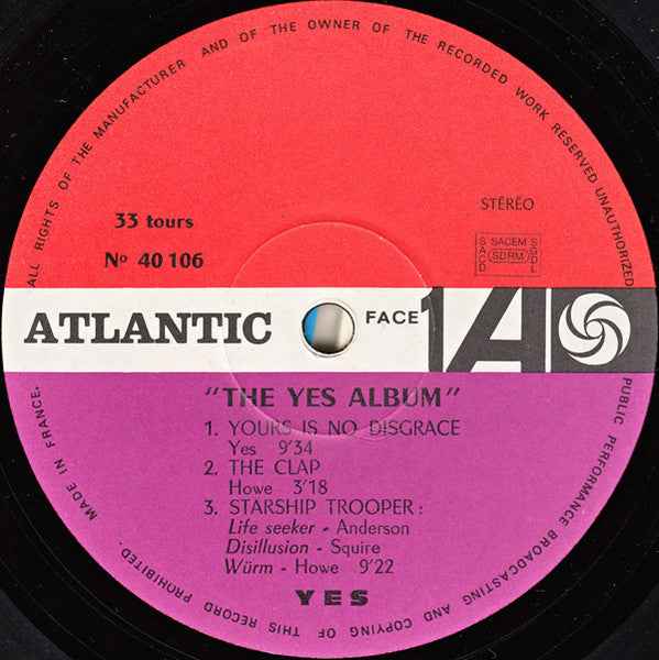 Yes – The Yes Album - Echoes musicstore