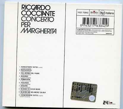Riccardo Cocciante – Concerto Per Margherita  CD