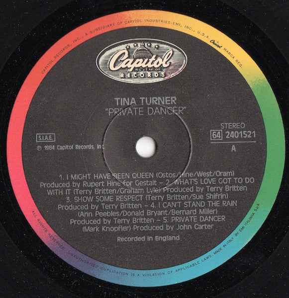 Tina Turner – Private Dancer - Echoes musicstore