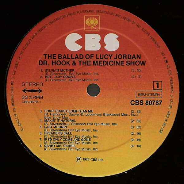 Dr. Hook & The Medicine Show – The Ballad Of Lucy Jordan - Echoes musicstore
