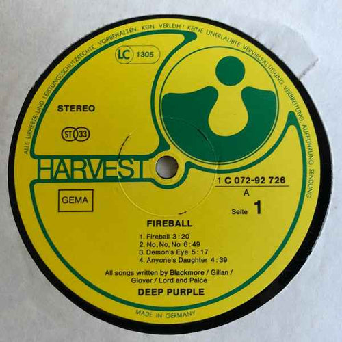 Deep Purple – Fireball - Echoes musicstore