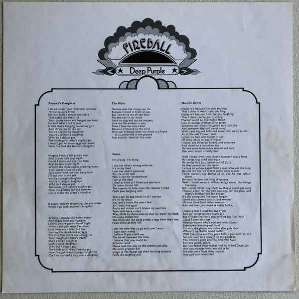 Deep Purple – Fireball - Echoes musicstore