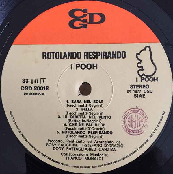 I Pooh – Rotolando Respirando - Echoes musicstore