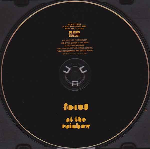 Focus – At The Rainbow  CD