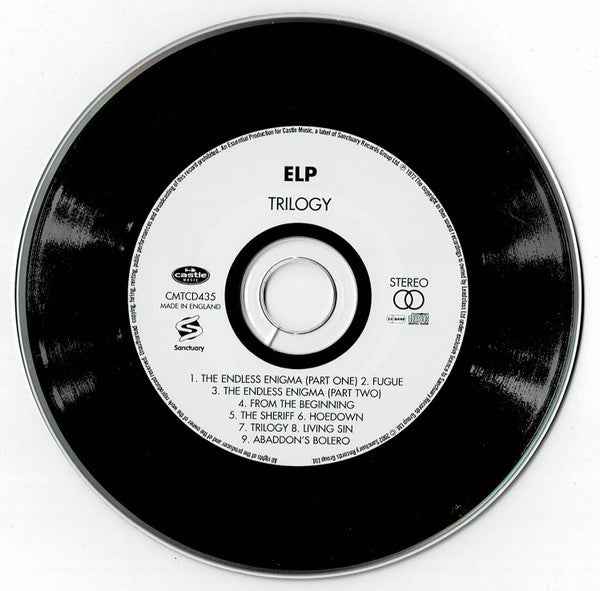 Emerson, Lake & Palmer – Trilogy   CD V inyl Replica