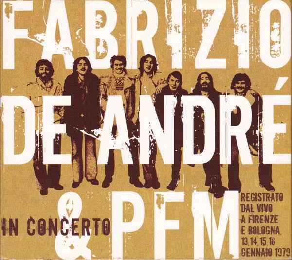 Fabrizio De André & PFM In Concerto  CD Digipak