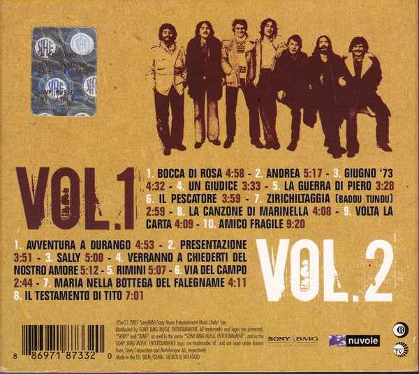 Fabrizio De André & PFM In Concerto  CD Digipak