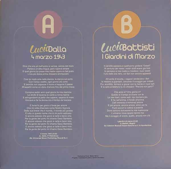 Lucio Dalla, Lucio Battisti ‎– L'Alba Di Lucio