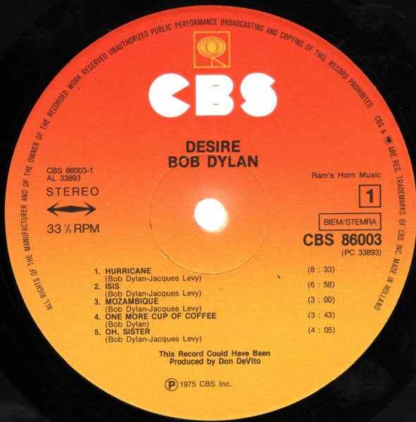 Bob Dylan – Desire