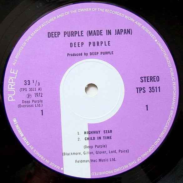 Deep Purple – Made In Japan - Echoes musicstore