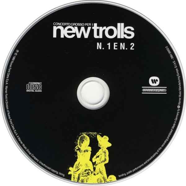 New Trolls – Concerto Grosso Per I New Trolls  1 e 2  CD