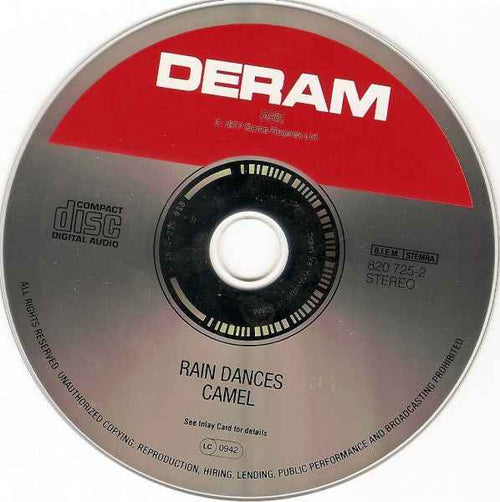 Camel – Rain Dances  CD - Echoes musicstore