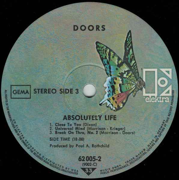 The Doors – Absolutely Live Doppio LP Live - Echoes musicstore