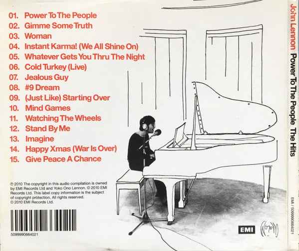 John Lennon – Power To The People: The Hits   CD  Cardbioard Sleeve