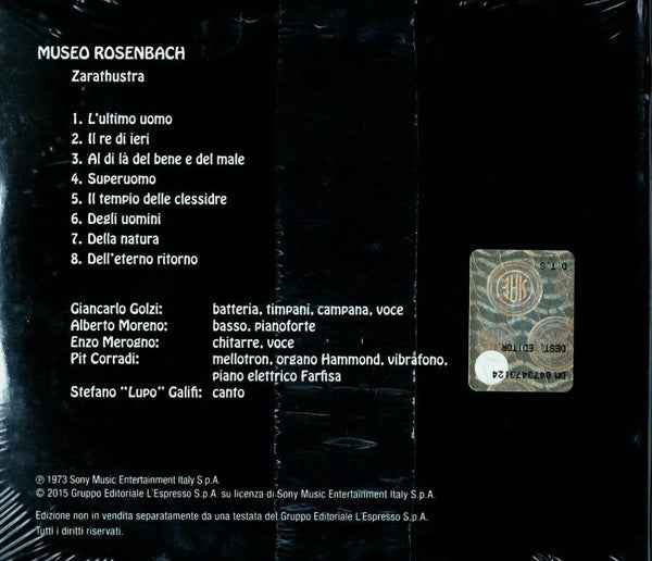 Museo Rosenbach – Zarathustra    CD