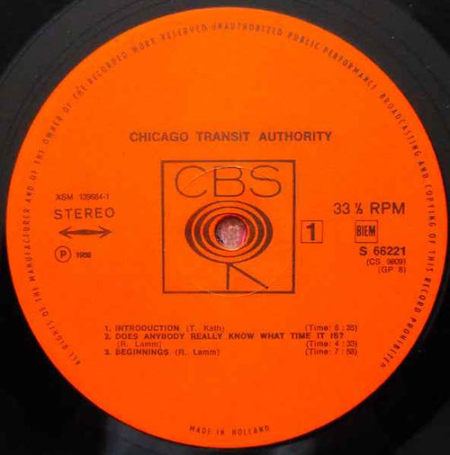 Chicago Transit Authority ( Chicago) – Chicago Transit Authority - Echoes musicstore