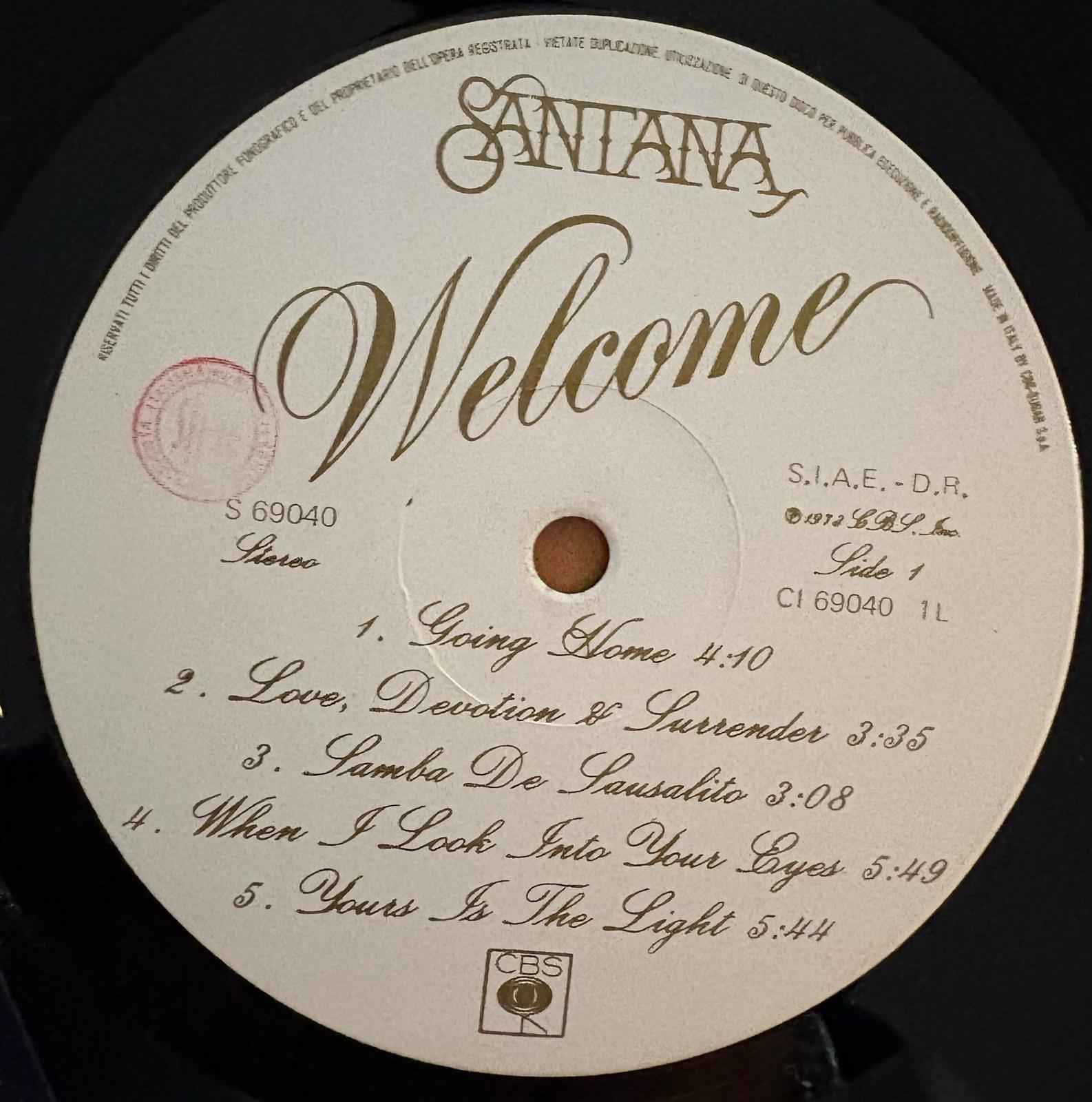 Santana – Welcome - Echoes musicstore
