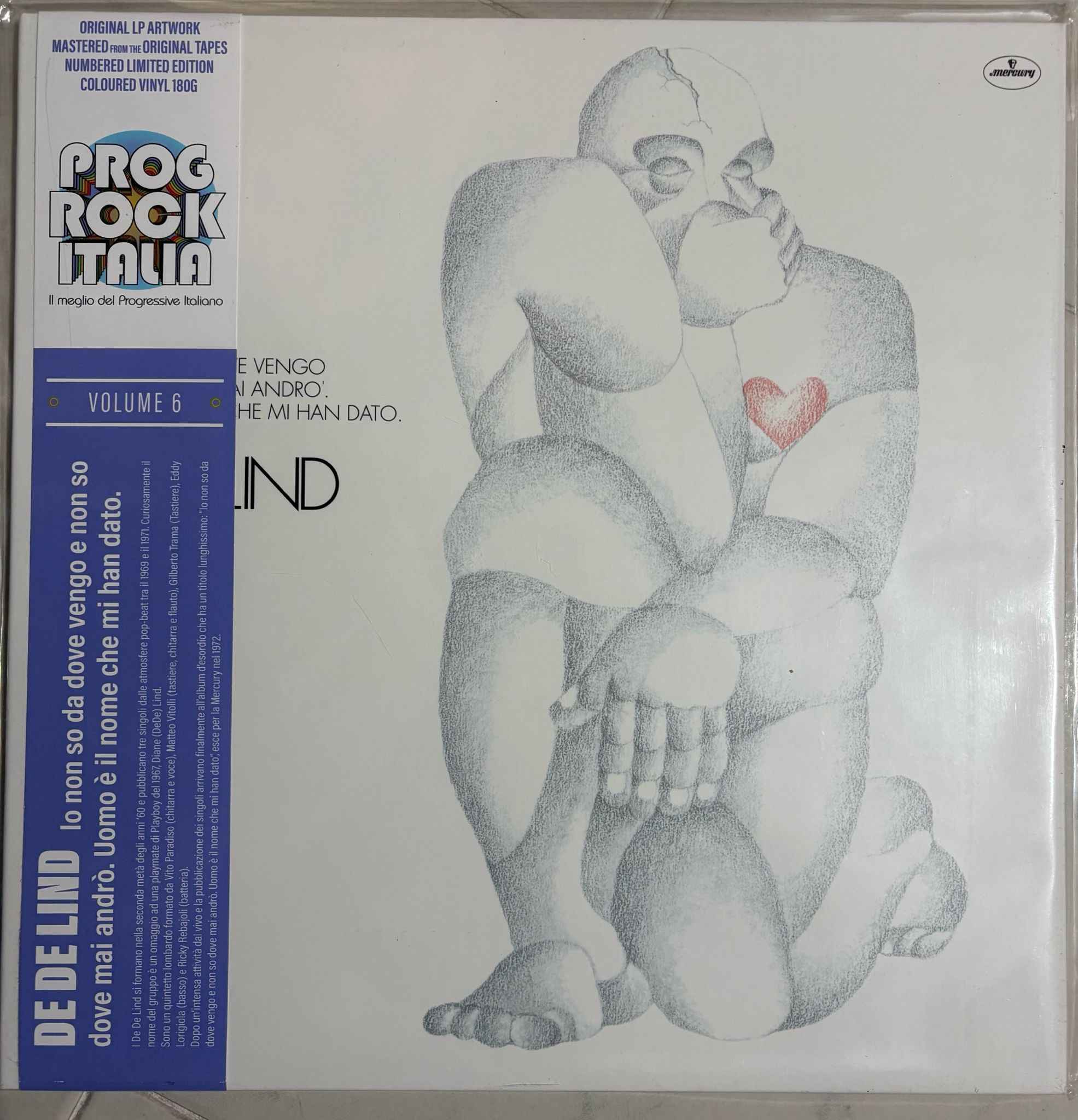 De De Lind – Io Non So Da Dove Vengo E Non So Dove Mai Andrò. Uomo È Il Nome Che Mi Han Dato