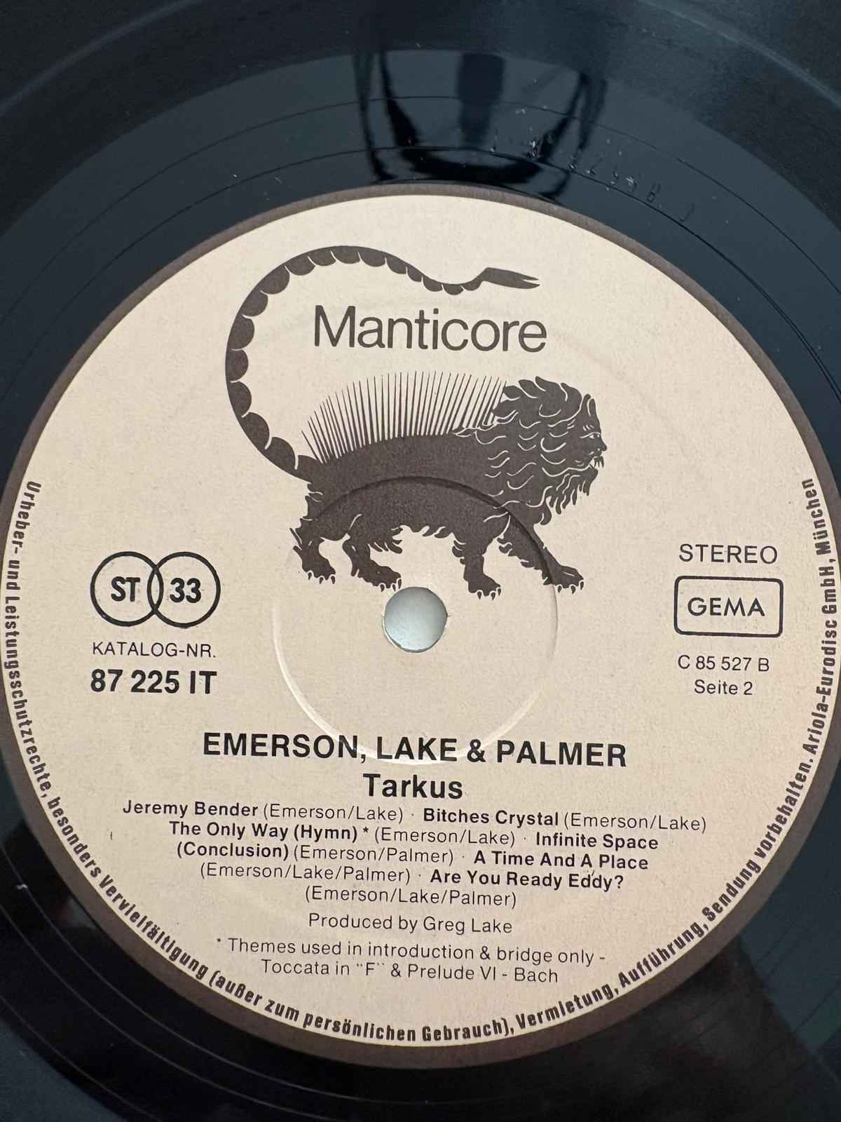 Emerson, Lake & Palmer – Tarkus - Echoes musicstore