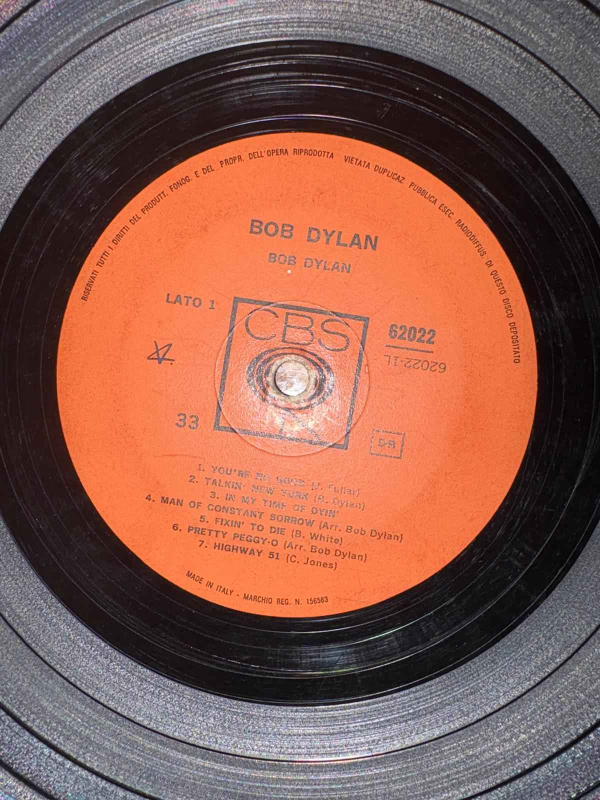 Bob Dylan – Bob Dylan  (Prima stampa 1966 Italia )