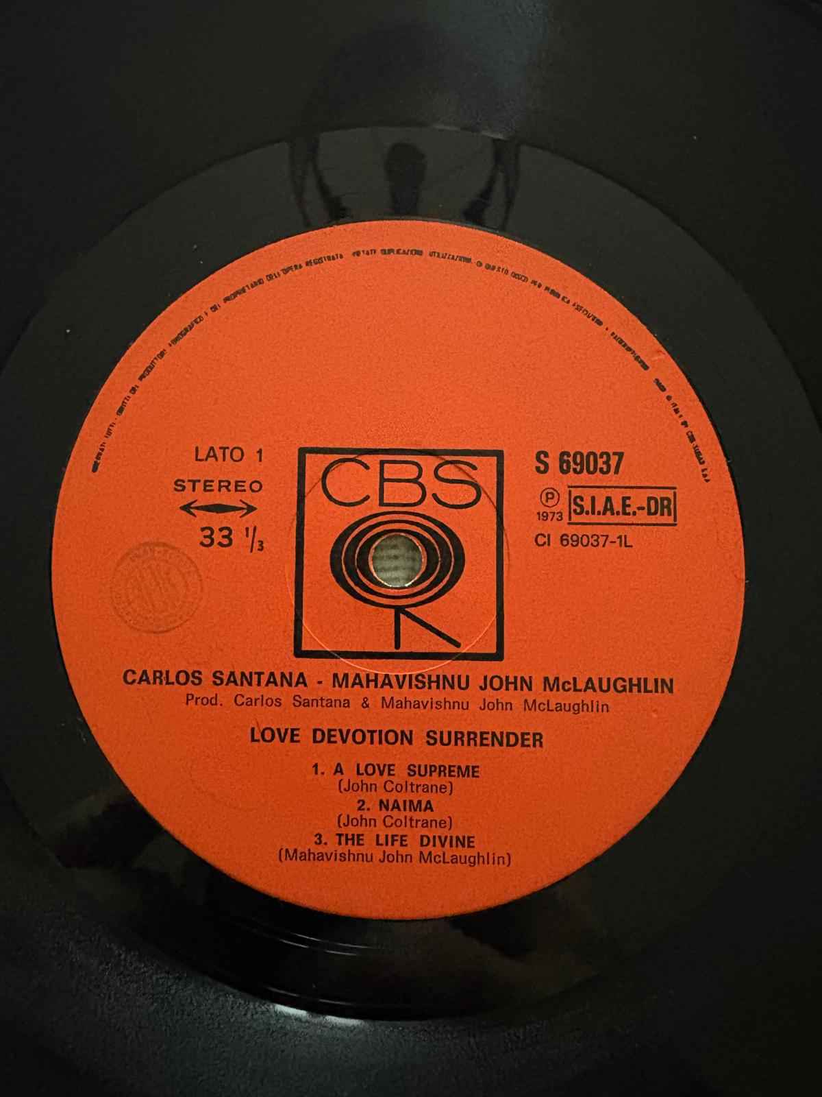 Carlos Santana &  Mahavishnu John McLaughlin – Love Devotion Surrender