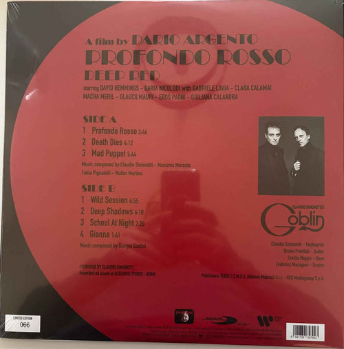 Claudio Simonetti's Goblin – Profondo Rosso = Deep Red (1975-2025) - Echoes musicstore
