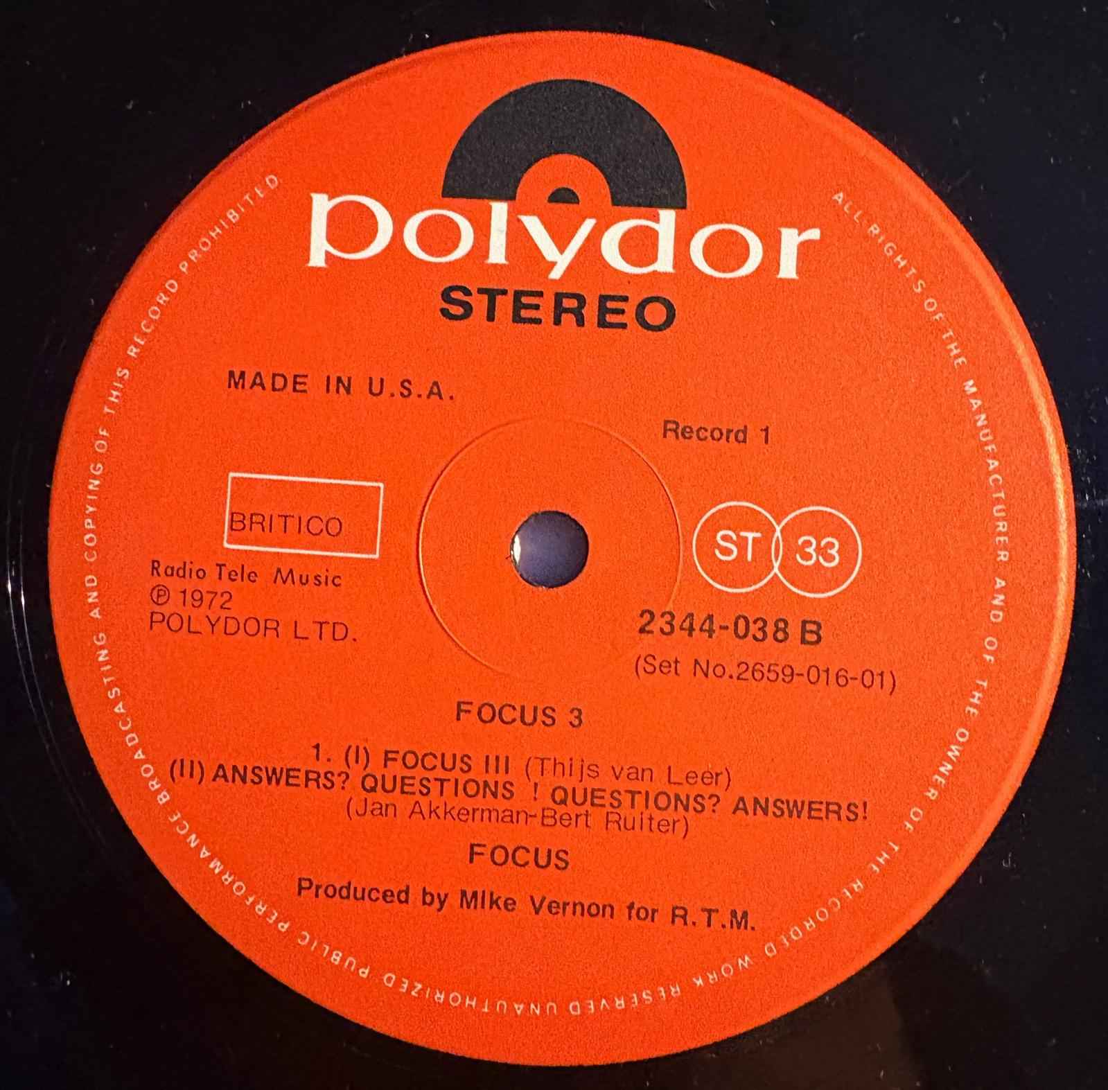 Focus – Focus 3 - Echoes musicstore