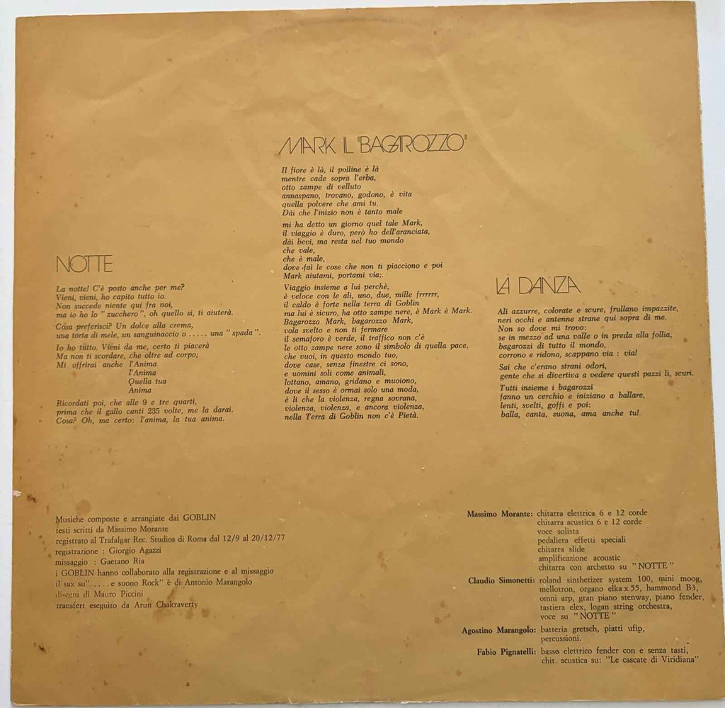 Goblin – Il Fantastico Viaggio Del "Bagarozzo" Mark