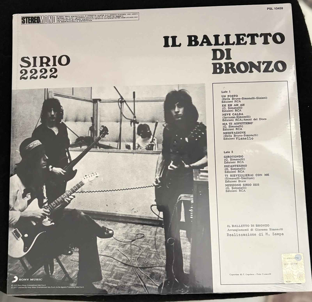 Il Balletto Di Bronzo – Sirio 2222 - Echoes musicstore