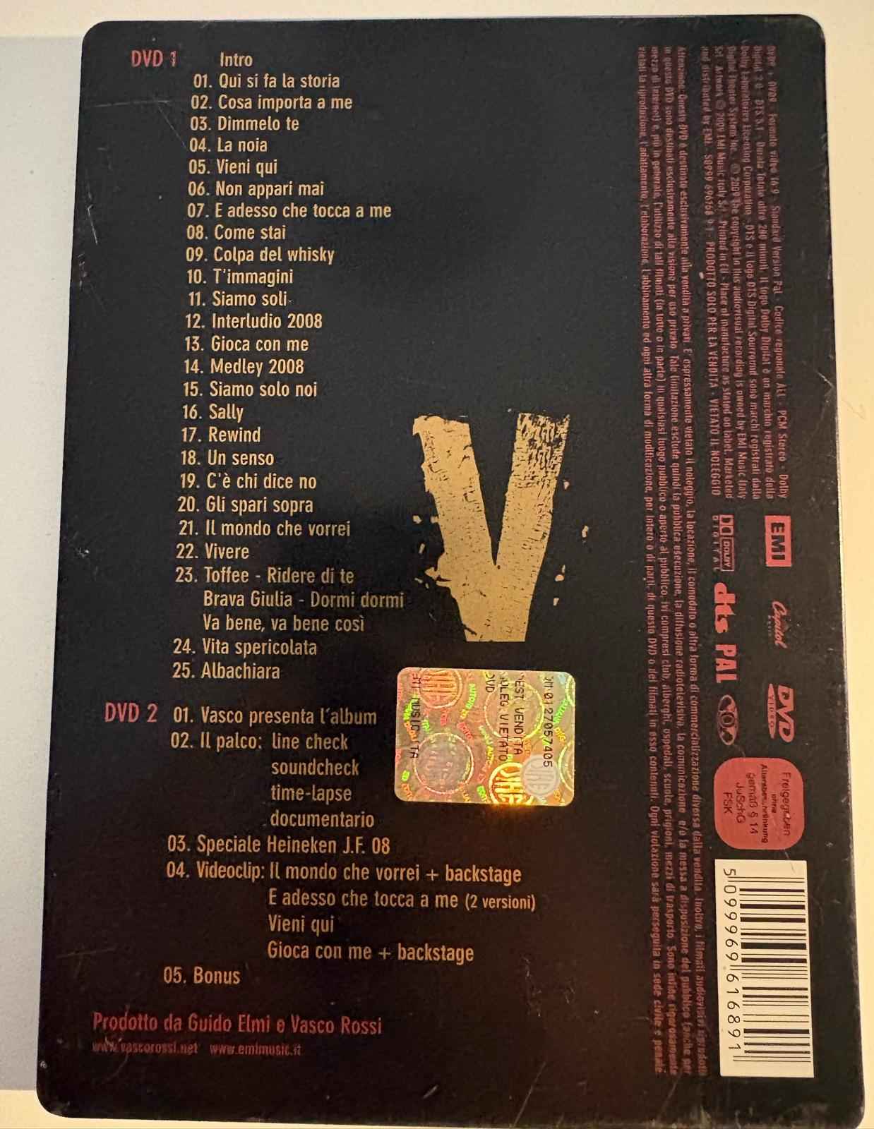 Vasco Rossi –  Vasco: Il Mondo Che Vorrei Live   2 DVD - Echoes musicstore