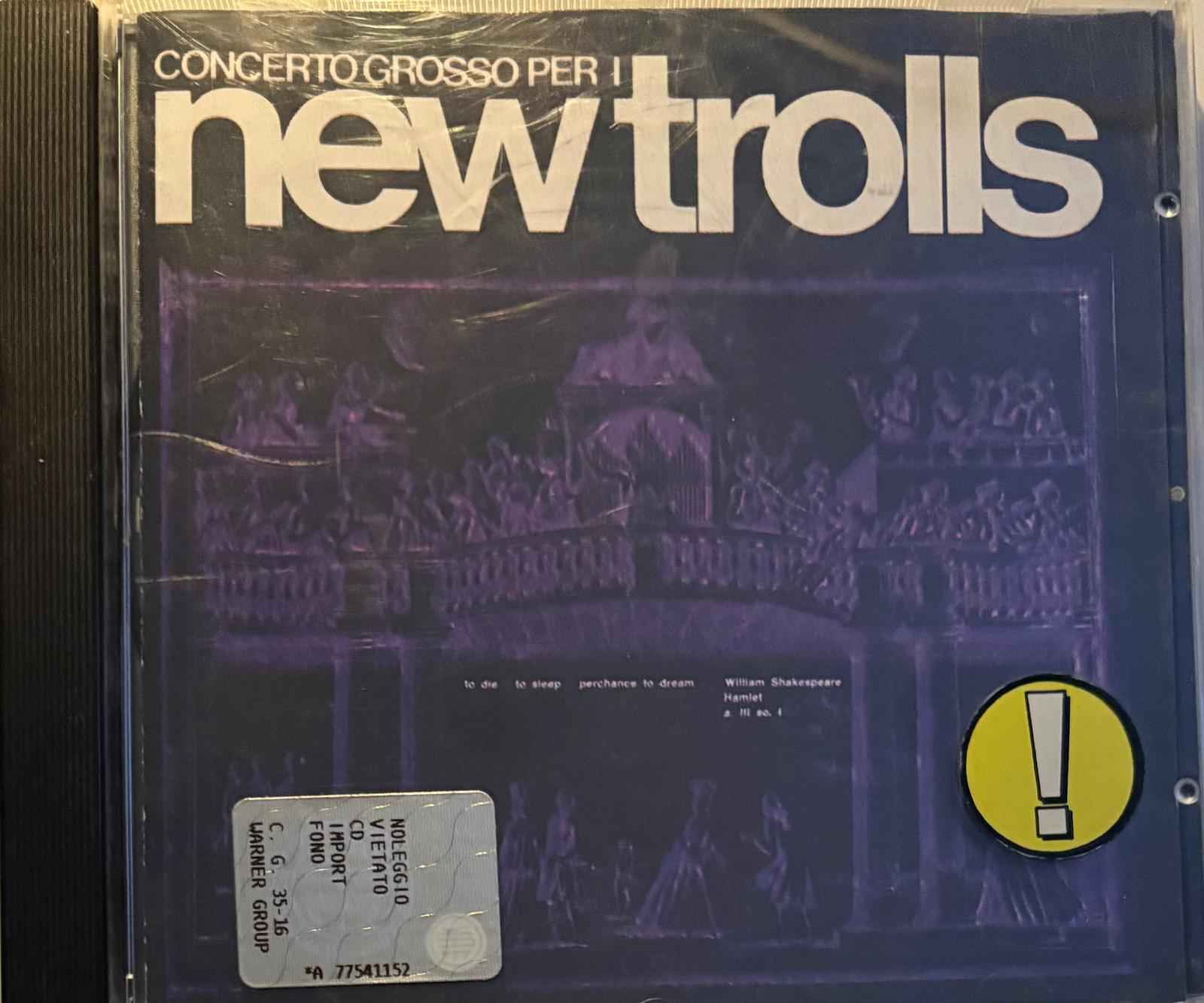 New Trolls – Concerto Grosso Per I New Trolls  1 e 2  CD