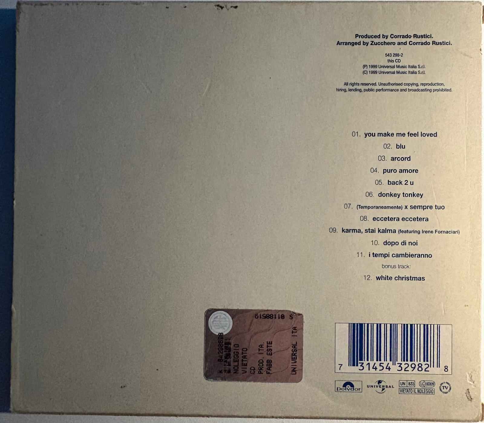 Zucchero Sugar Fornaciari – Blue Sugar & White Christmas  - CD