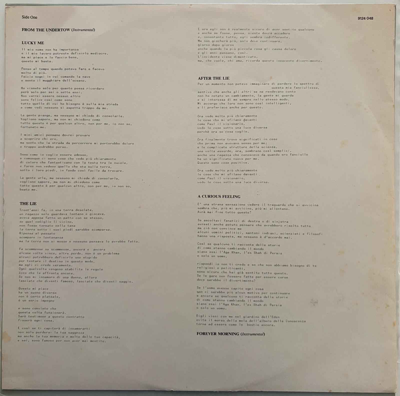 Tony Banks – A Curious Feeling